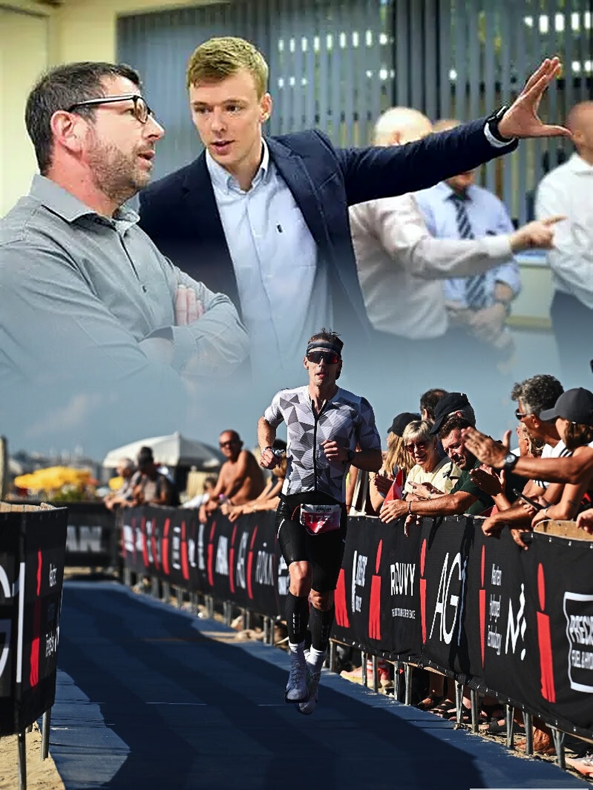 Boardroom facilitation blended above endurance race running